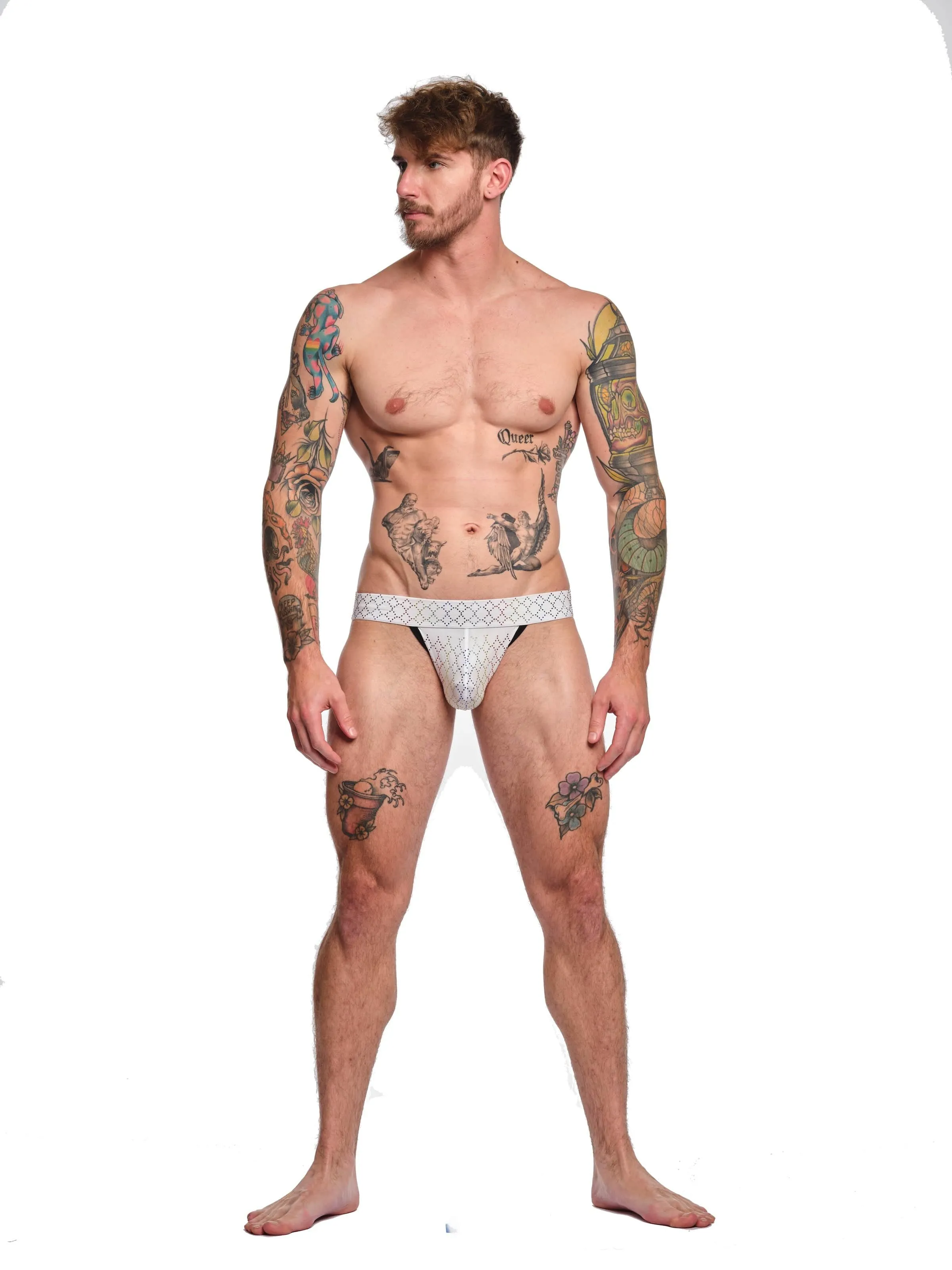 Rainbow Crystal Sport Brief White