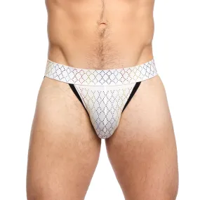 Rainbow Crystal Sport Brief White