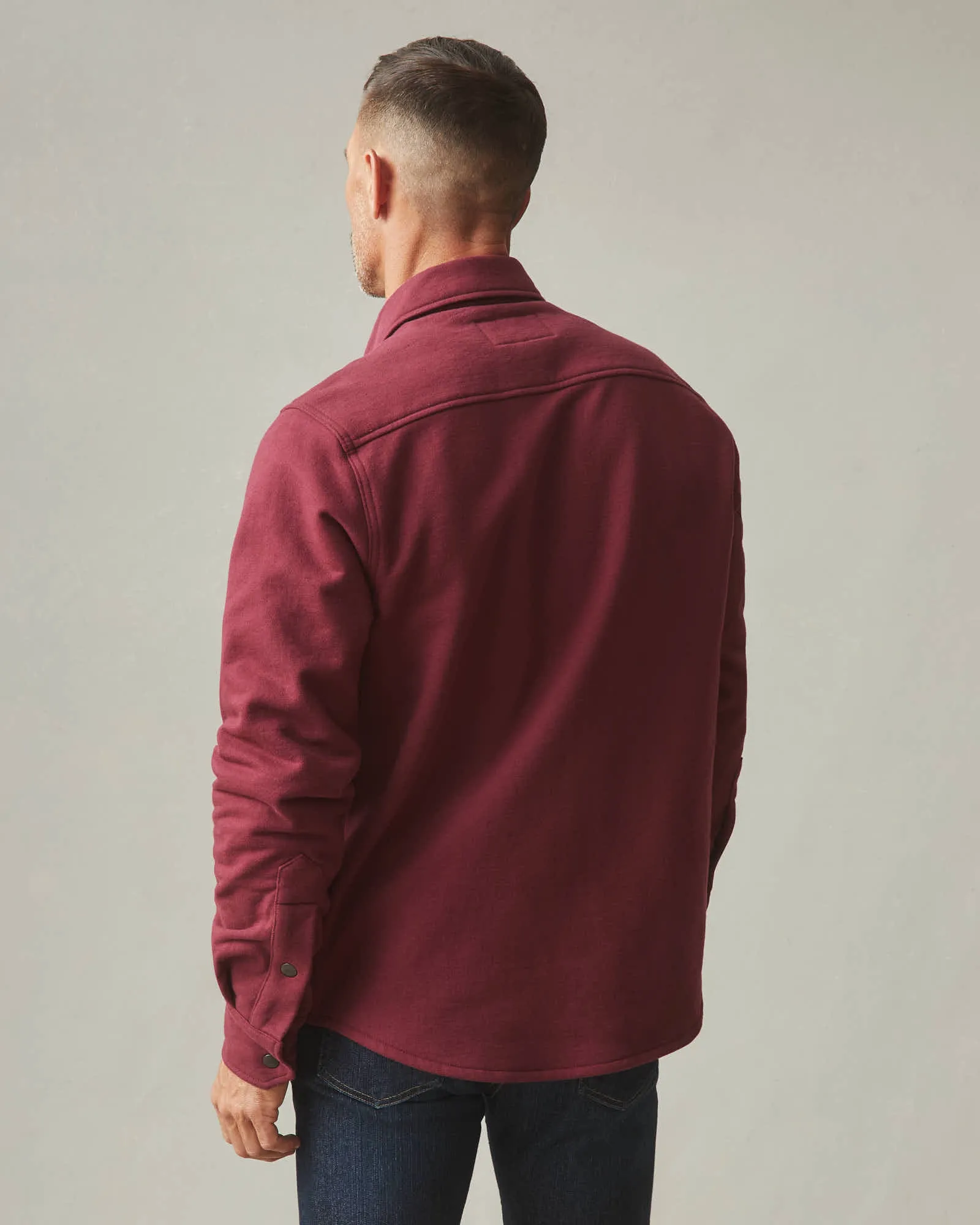 Redwood Fleece Overshirt - Zinfandel