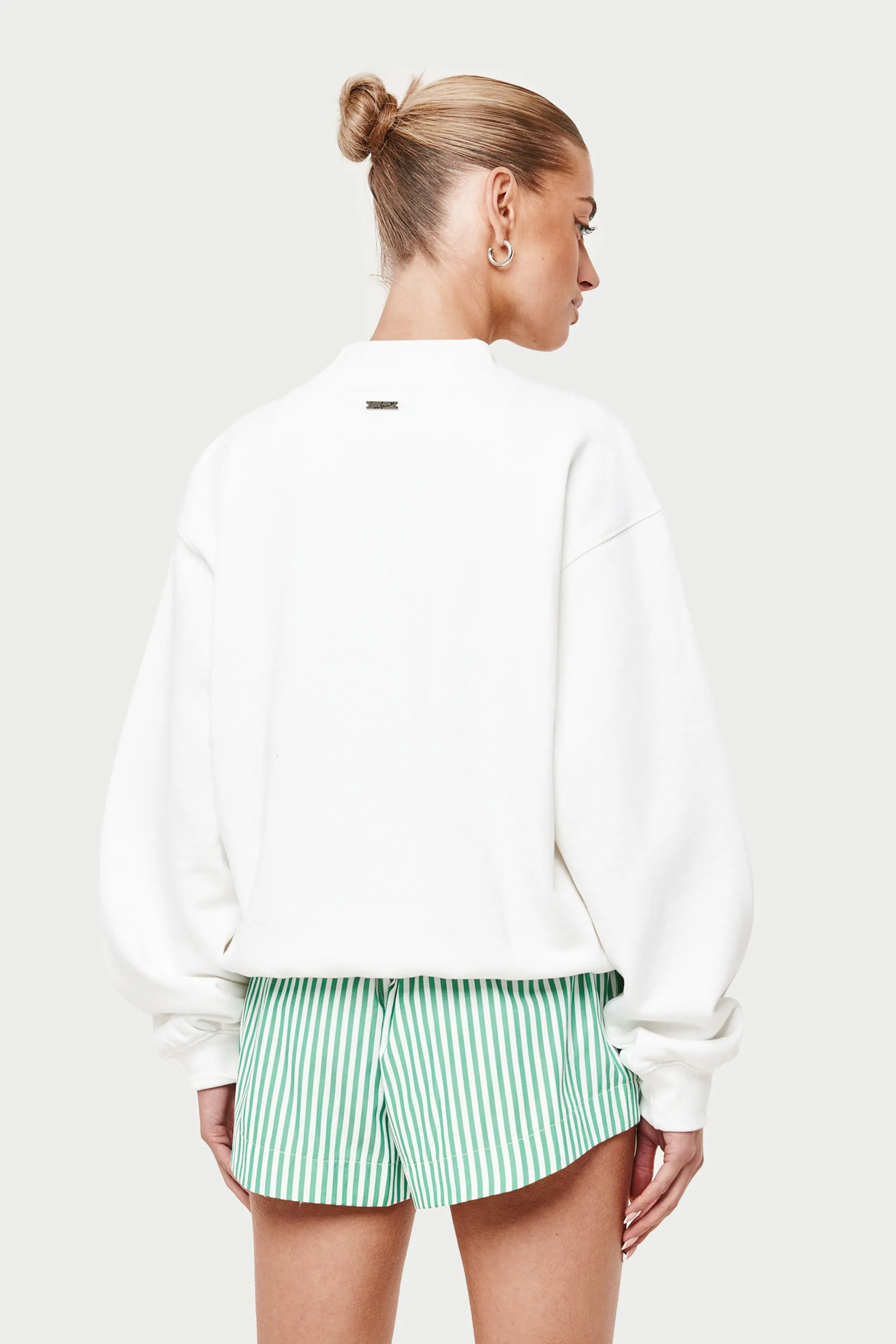 RESORT AND SPORT CREWNECK SWEATSHIRT - WHITE