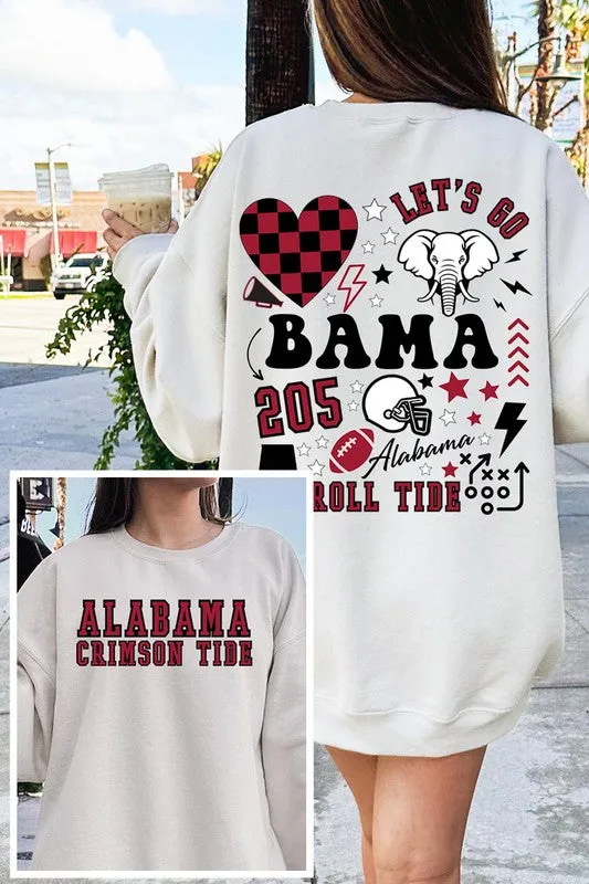 ROLL TIDE ALABAMA UNISEX FLEECE SWEATSHIRT