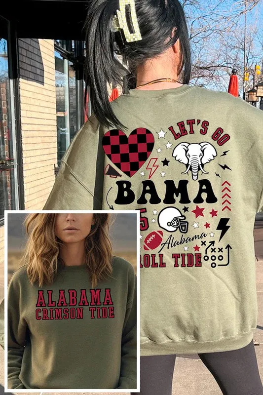 ROLL TIDE ALABAMA UNISEX FLEECE SWEATSHIRT