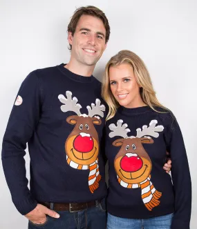 Rudolph Reindeer Ugly Christmas Sweaters