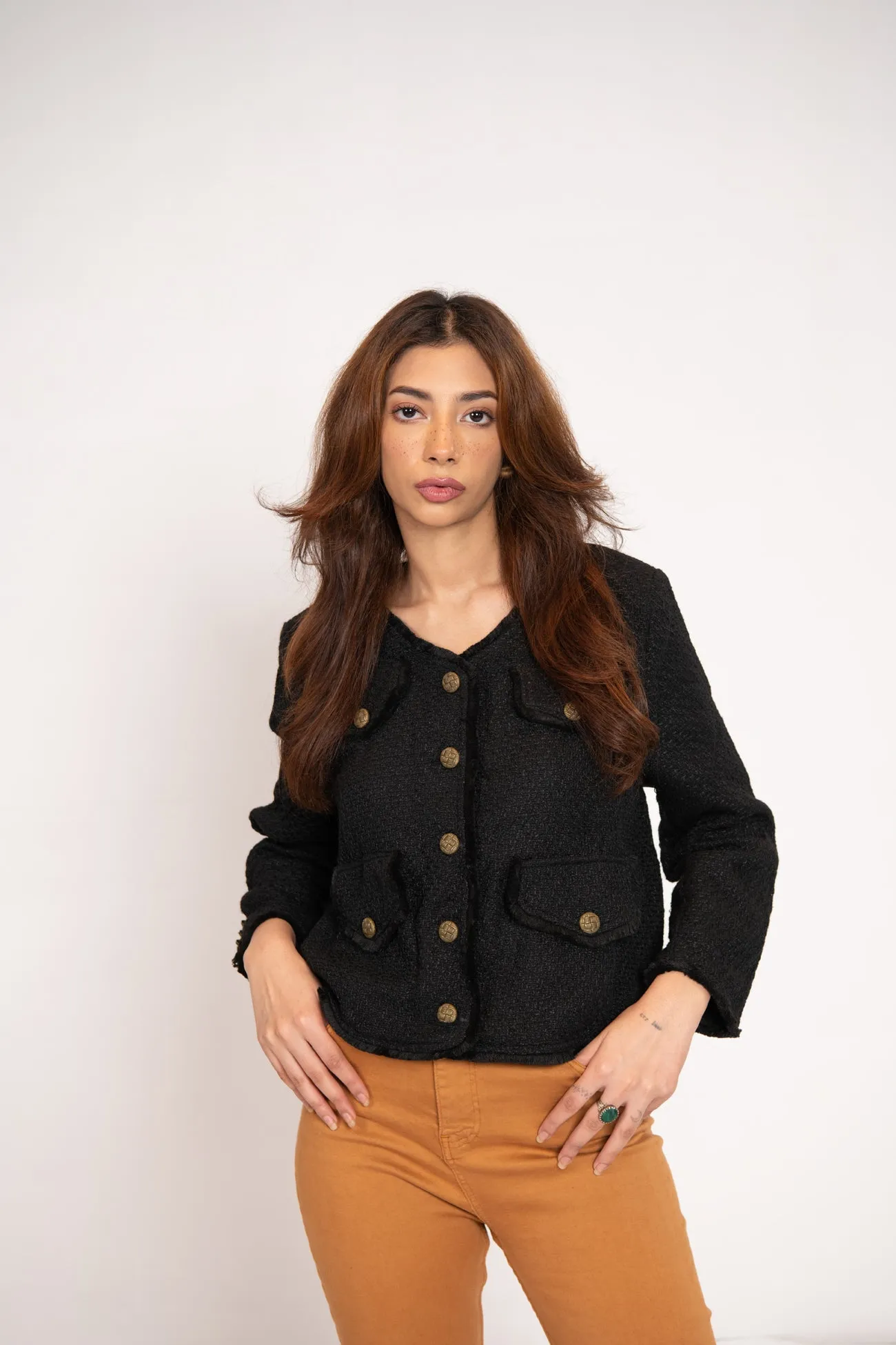 SHORT TEXTURED JACKET