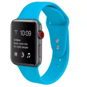 Silicone Sport Replacement Band for Apple Watch Blue