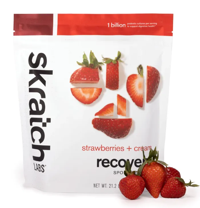 Skratch Sport Recovery Drink Mix Strawberries   Cream 600g