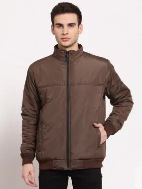 Style Quotient Men Brown Lightweight Padded Jacket