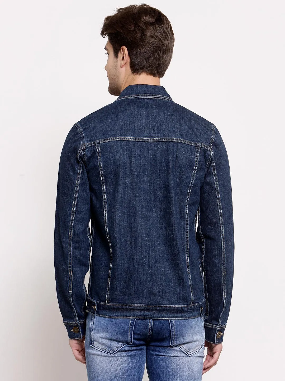 Style Quotient Mens Solid Denim Jackets