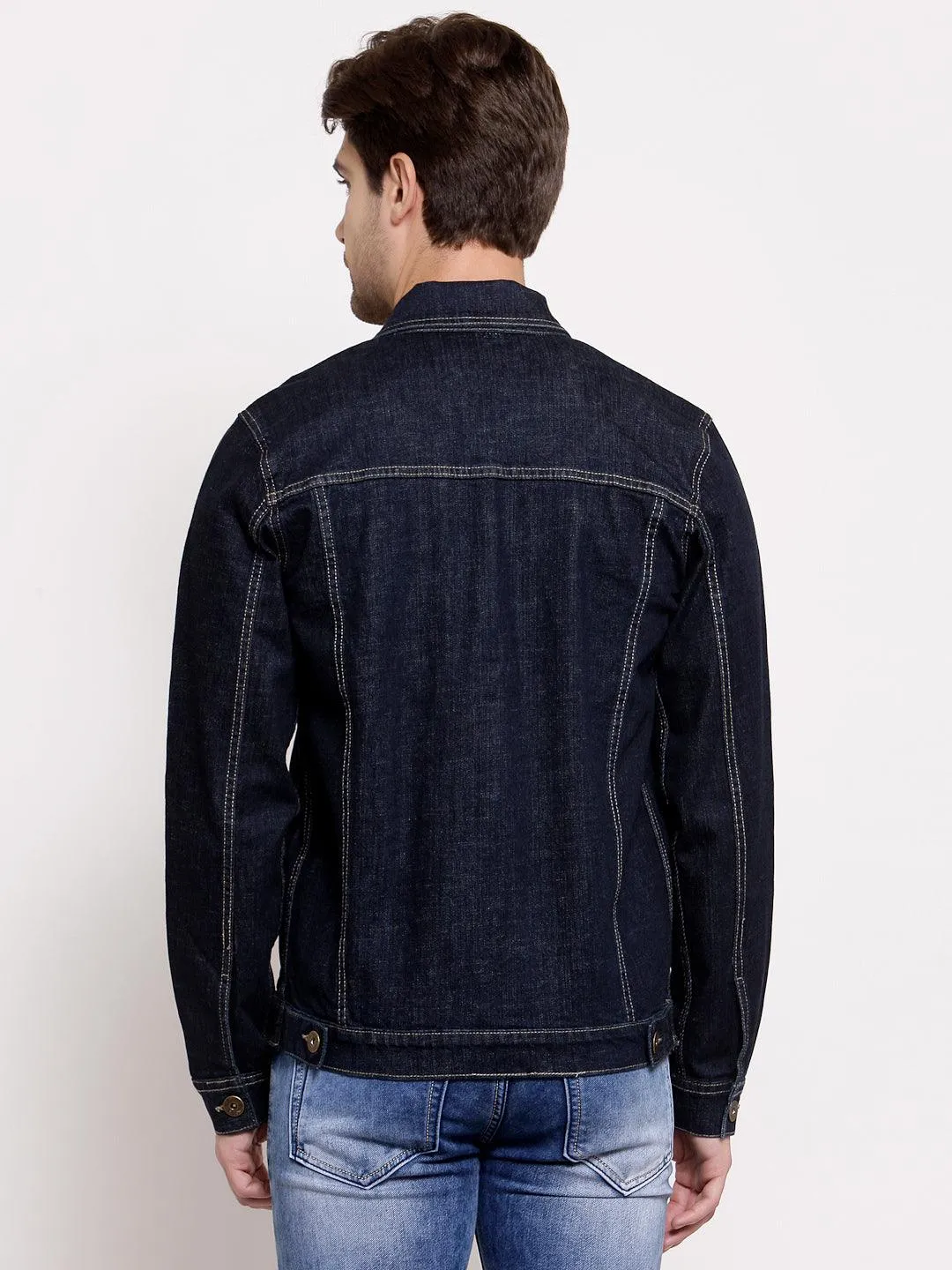 Style Quotient Mens Solid Denim Jackets