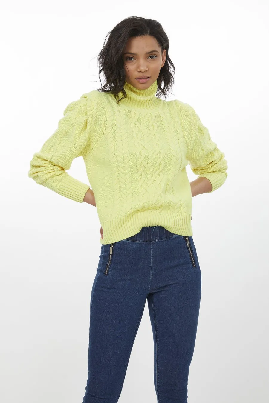 Sunflower Jordan Cable Sweater