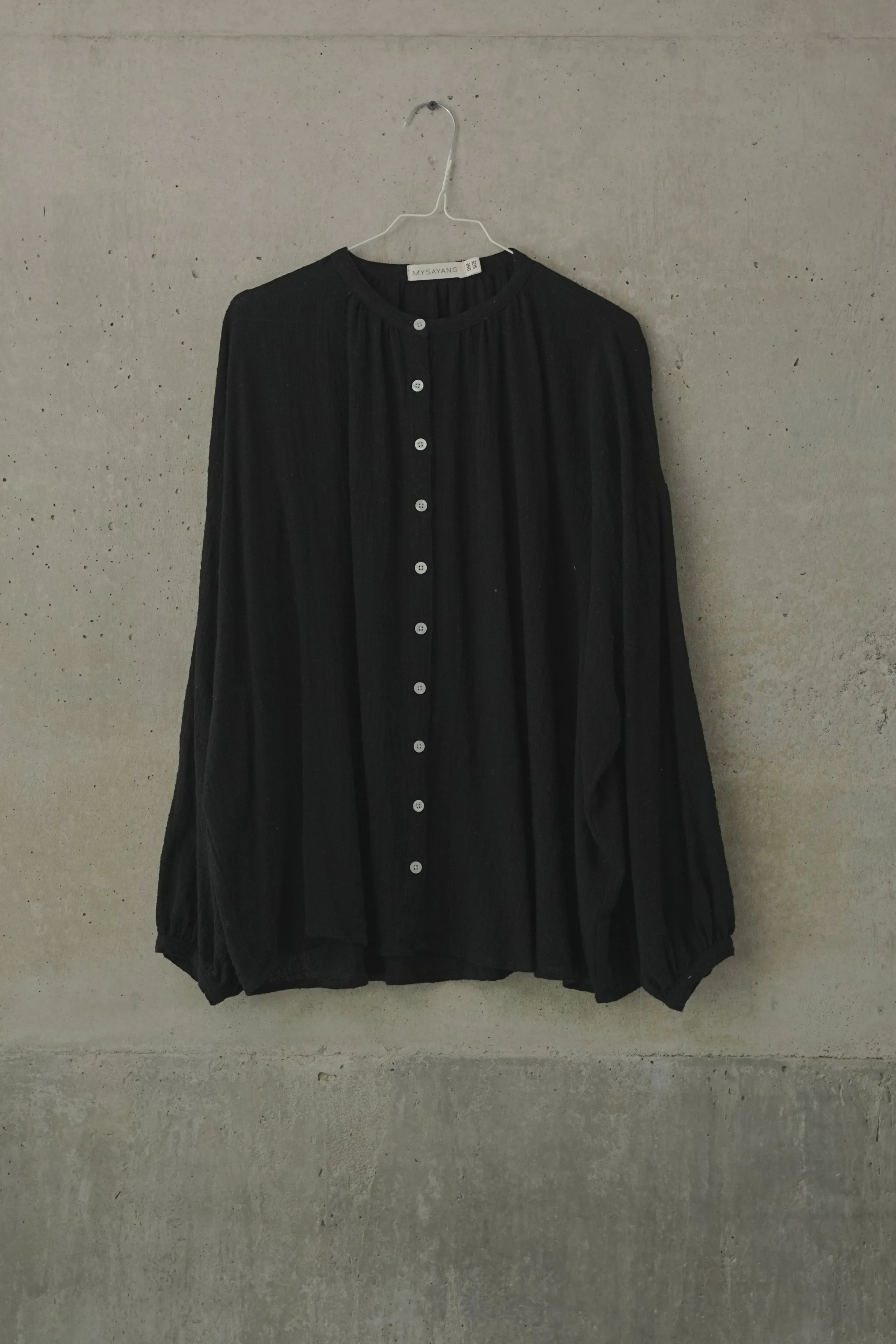 TERLALU [ too ]  -  structured rami cotton blouse