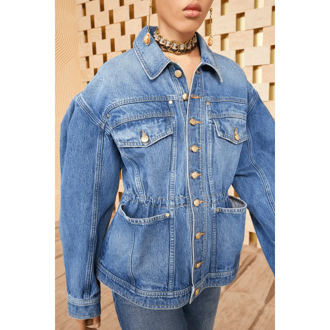 THE ODETTE JACKET INDIGO