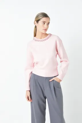 The 'Rhinestone Knit Top'