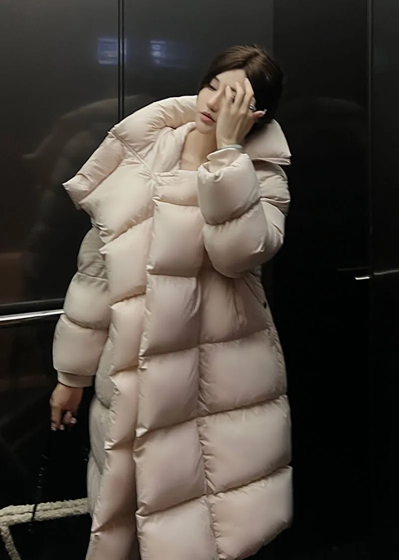 Trista Winter Oversize Hooded Long Down Puffy Coat