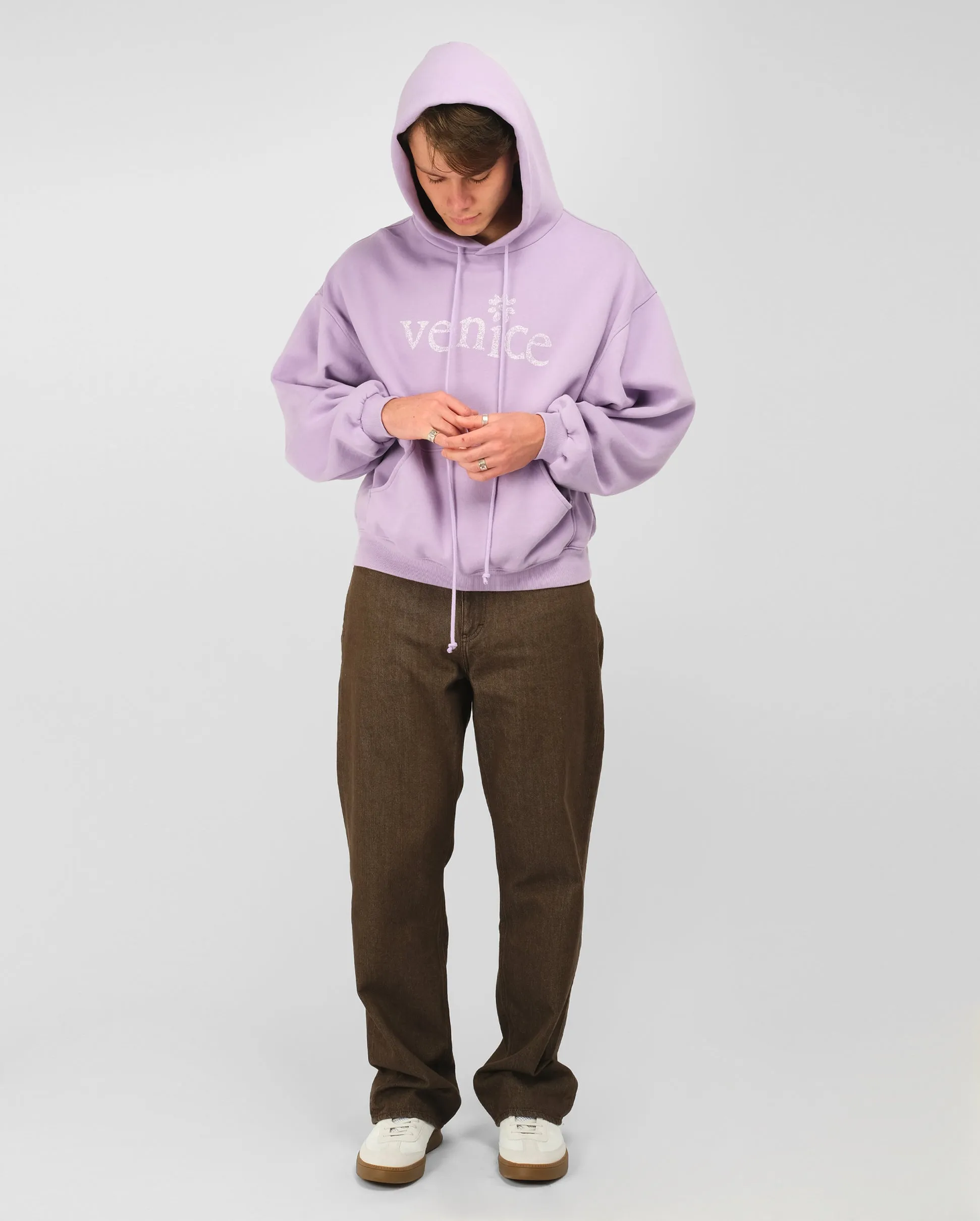 VENICE HOODIE KNIT / PINK