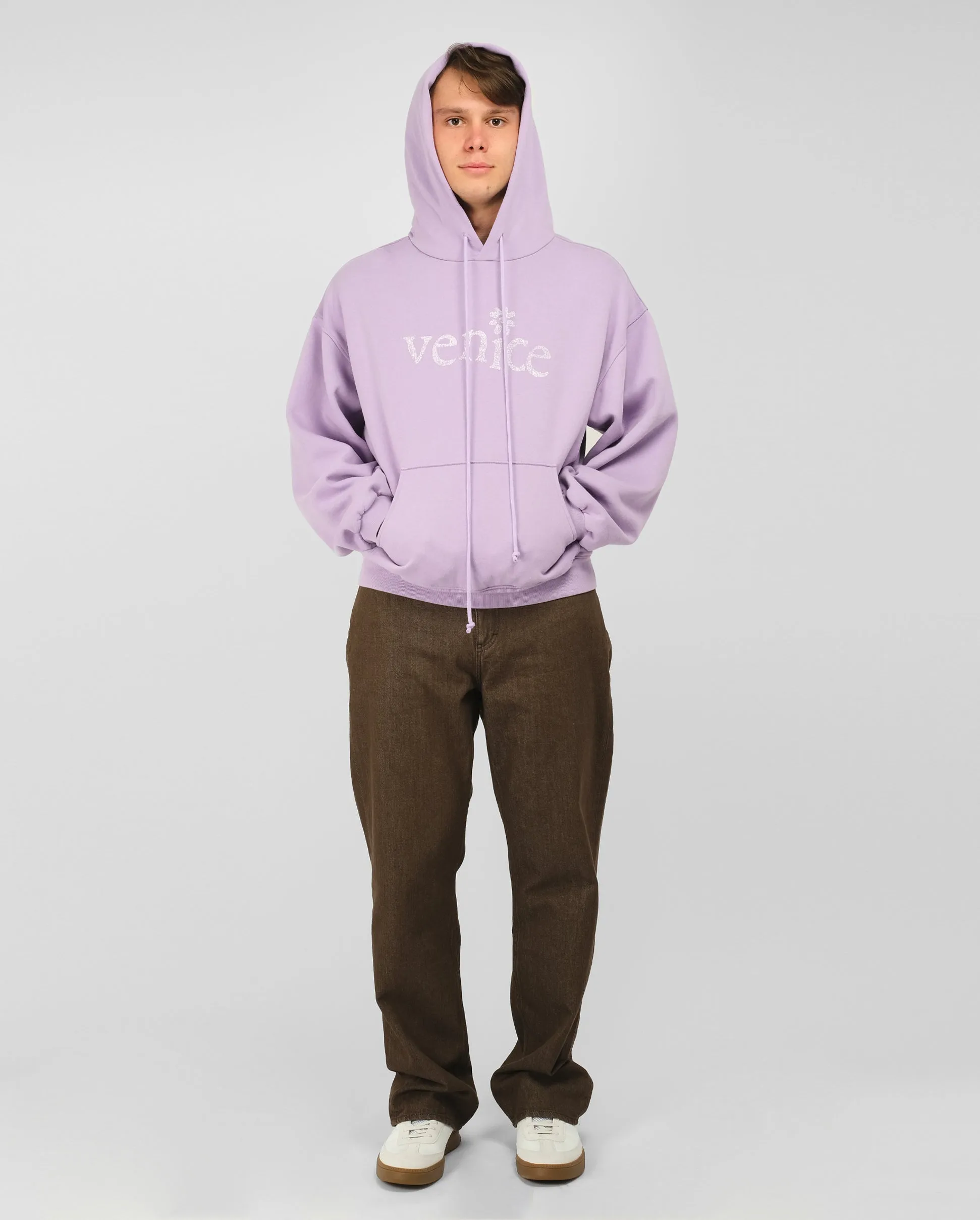 VENICE HOODIE KNIT / PINK