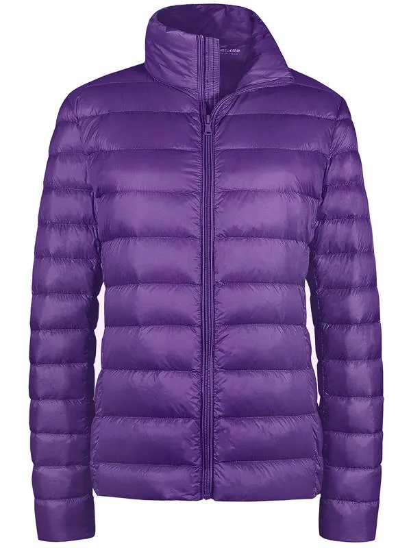 Women's Packable Down Jacket Short Lightweight Travel Jackets ThermoLite III